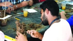 IACG students at a creative workshop