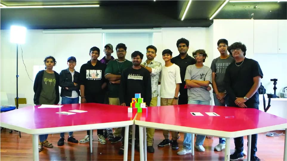 IACG students at a creative workshop