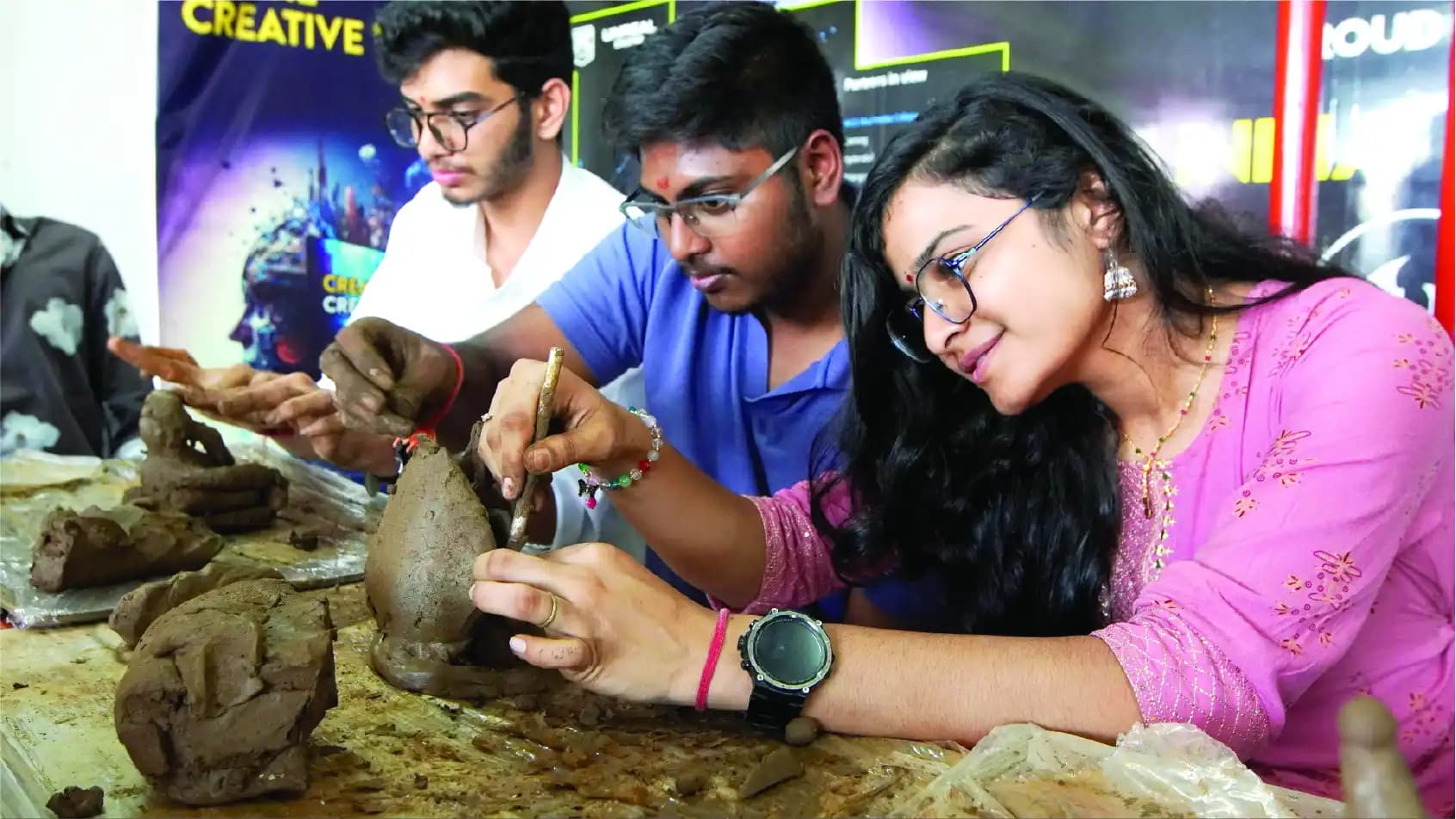 IACG students at a creative workshop