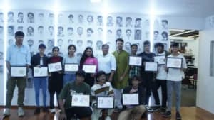 IACG students at a creative workshop