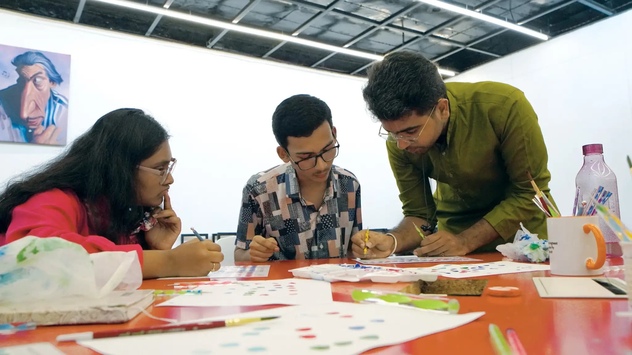 IACG students at a creative workshop