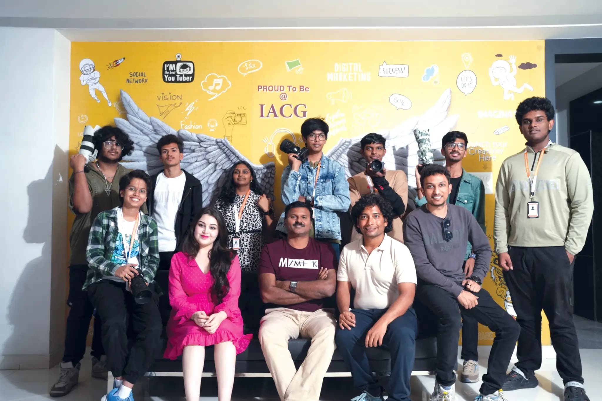 IACG students at a creative workshop