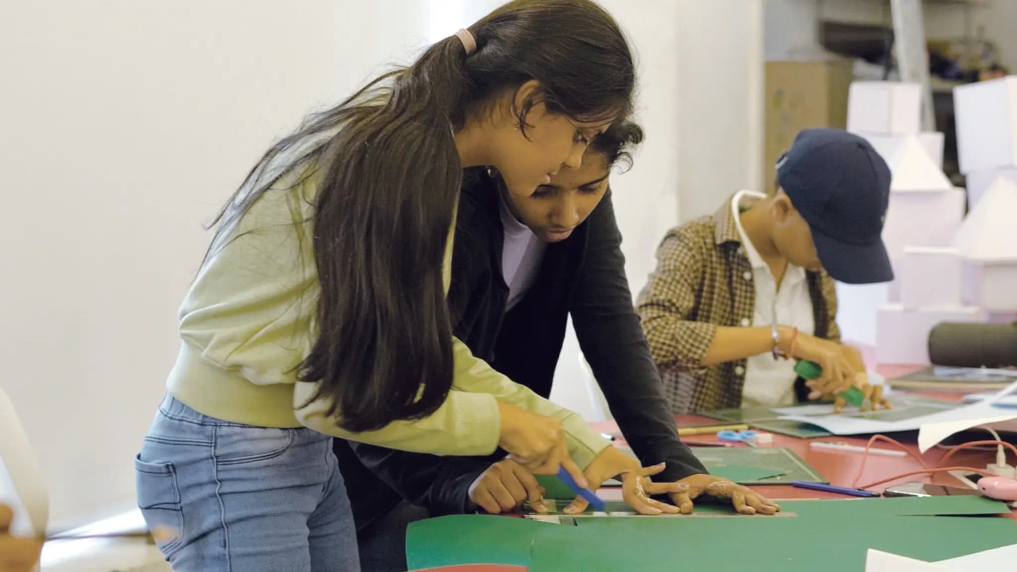 IACG students at a creative workshop