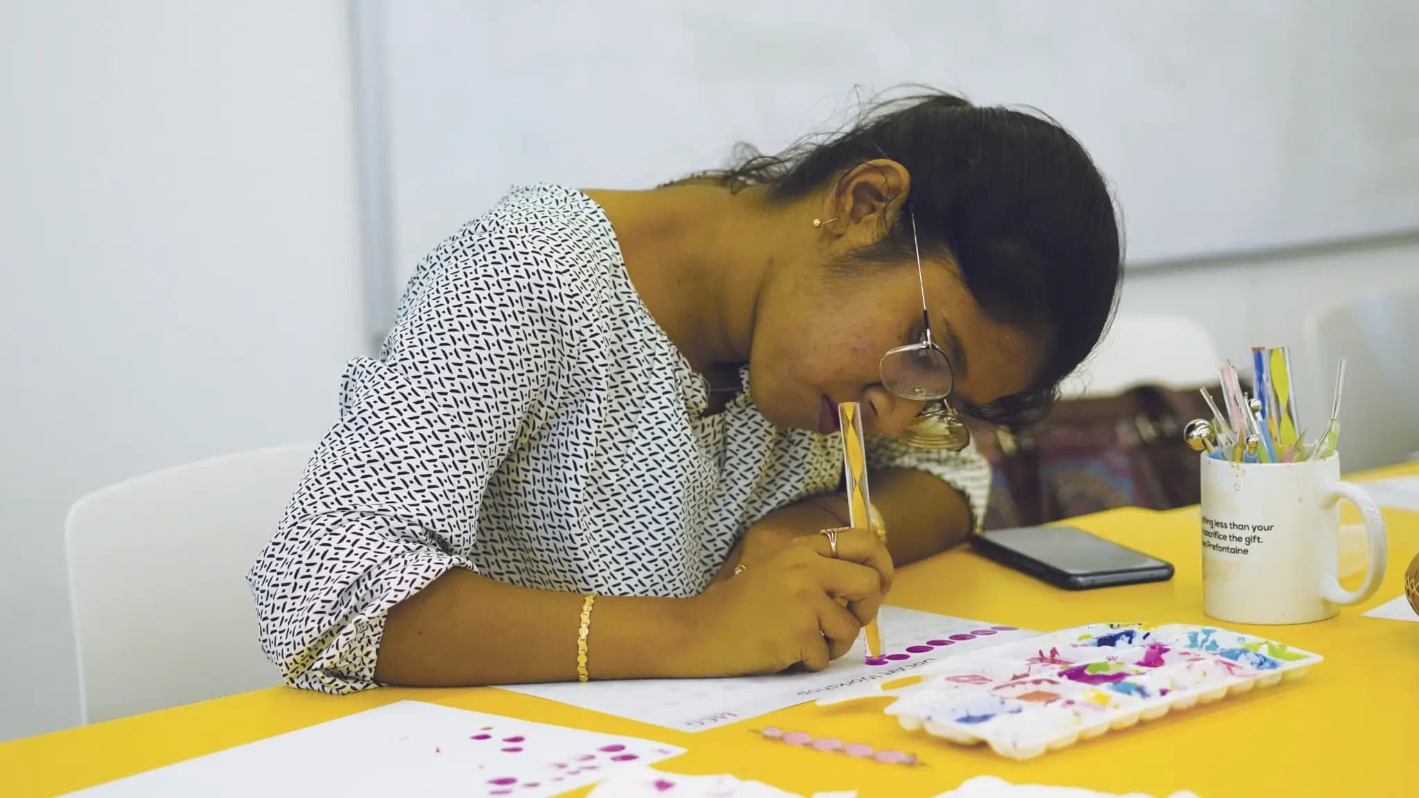 IACG students at a creative workshop