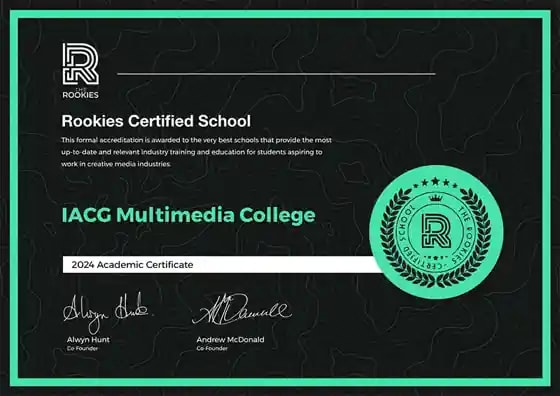 IACG — The Rookies certified school certificate