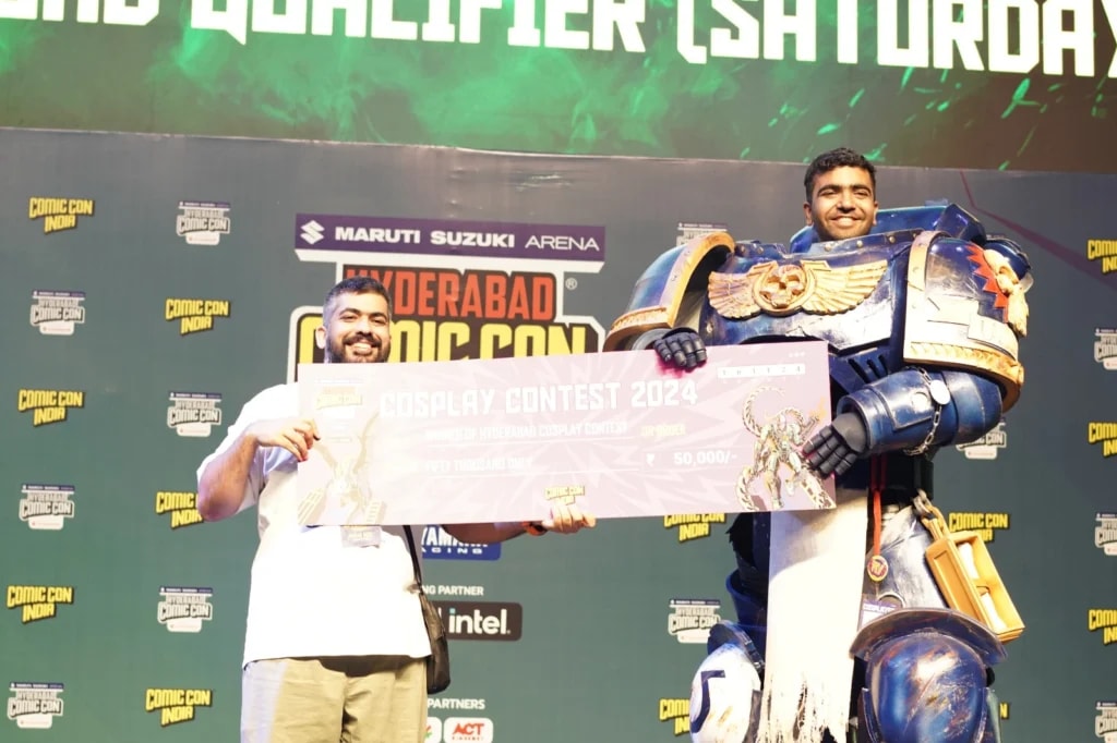 IACG students winning at Comic Con Hyderabad 2024