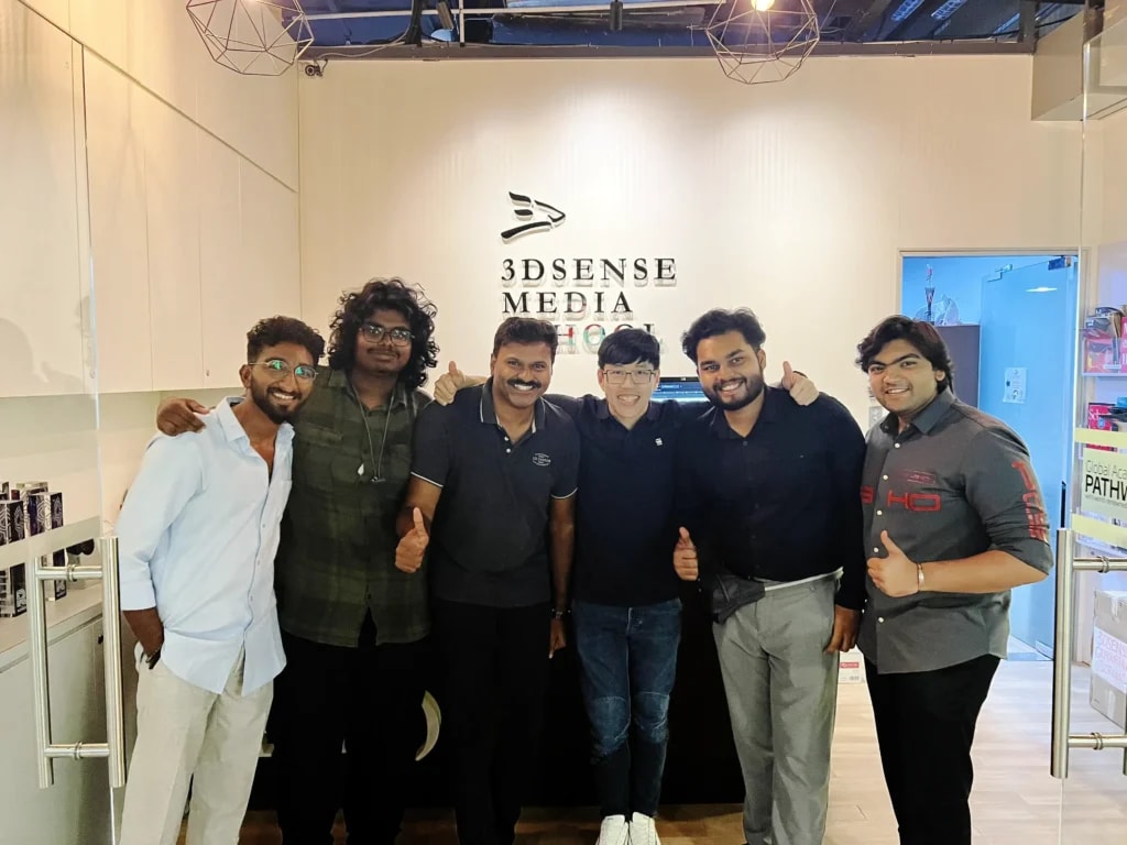 IACG students at 3dsense Media School, Singapore