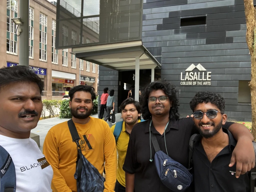 IACG students at LASALLE College of the Arts, Singapore