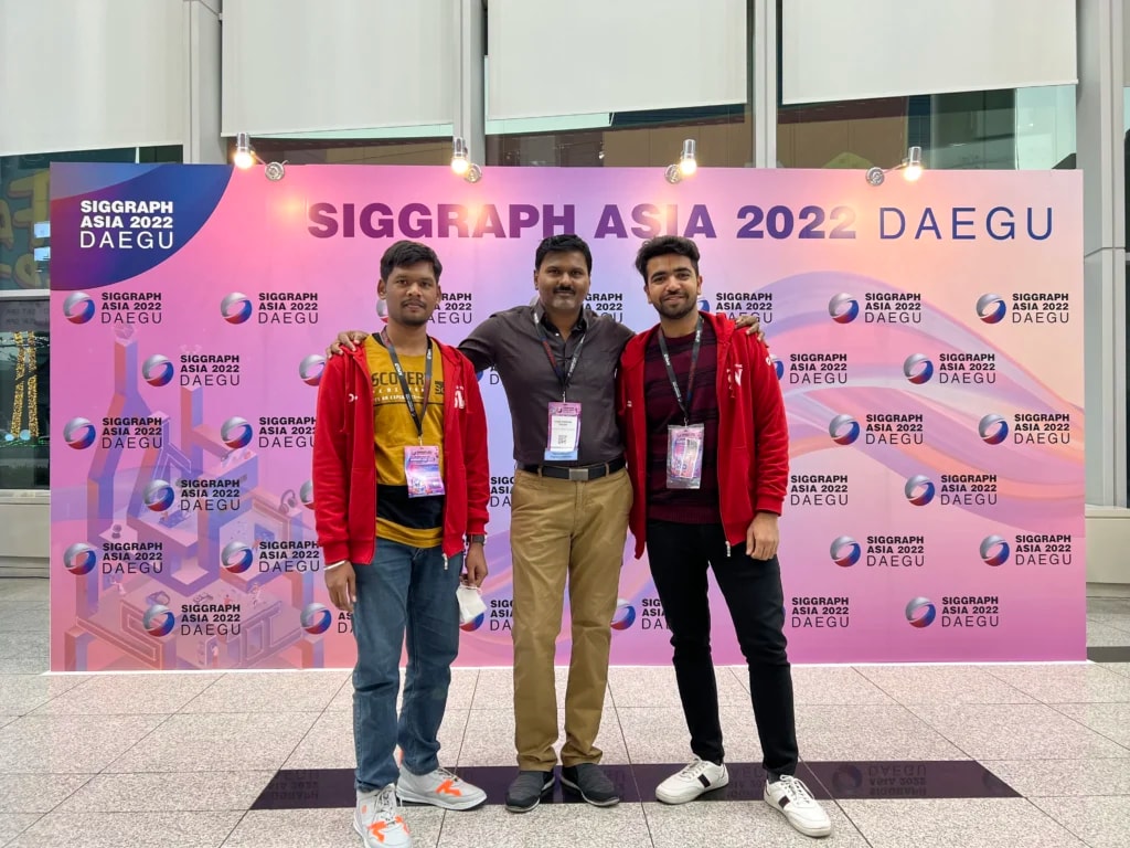 IACG students at SIGGRAPH Asia 2022, Daegu
