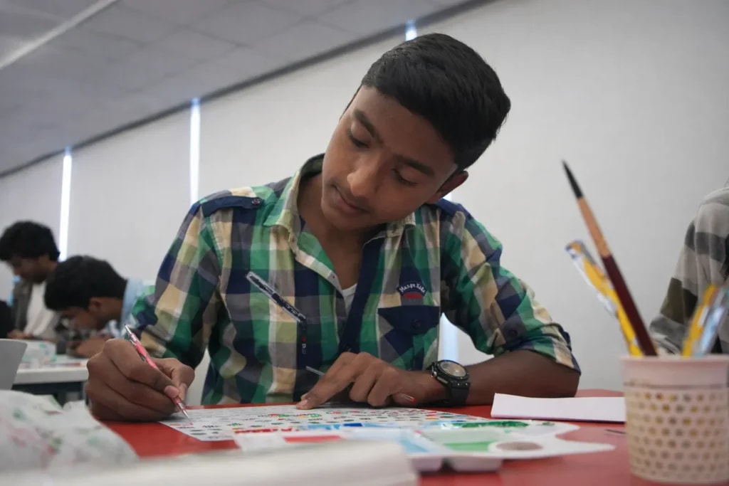 MPC students in a practical session