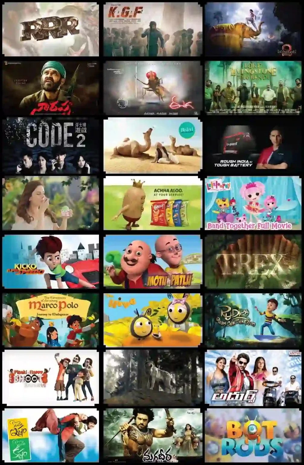 Films, series and campaigns IACG has contributed to